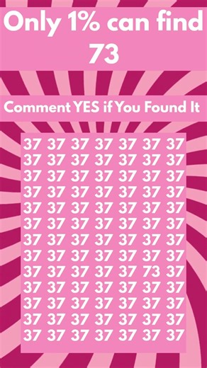 Only 1% Can Find 73 Among 37 👀🔥 #youtubeshorts #brainteaser #quiz