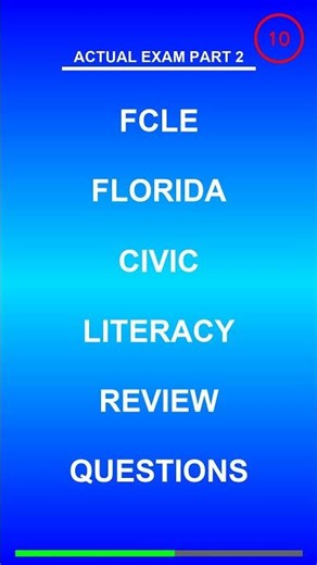 FCLE Florida Civic Literacy Review Questions