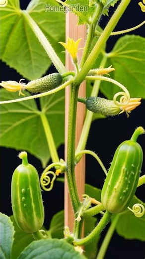 Watch Cucumber Grow in Seconds! 🌱 Time Lapse Magic! #shorts #cucumber
