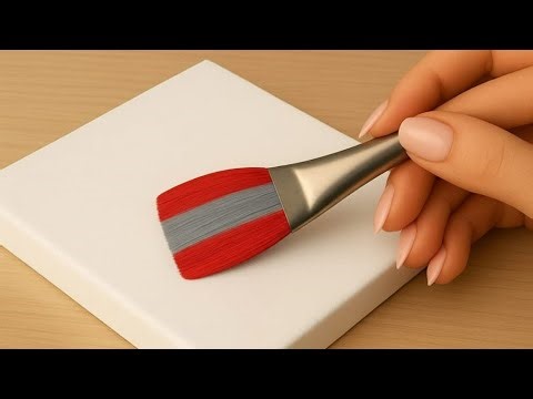 Easy acrylic sunset painting/ How to draw a sunset/easy acrylic painting tutorial for beginners/