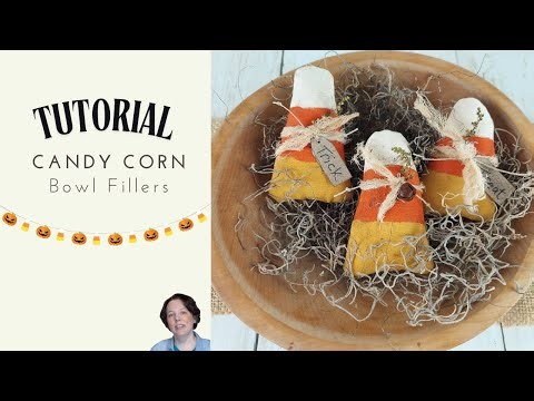 Primitive Fall Decor: Candy Corn Bowl Fillers