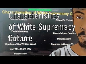 Characteristics of White Supremacy Culture