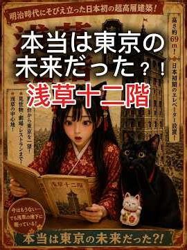 「東京に存在した幻の超高層塔【浅草十二階】」#歴史#日本史#雑学#歴史雑学#浅草十二階#凌雲閣#明治時代#ショート#Shorts