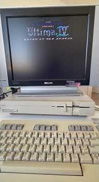 C128-VDC showing EGA Ultima 4 Intro WIP #c128 #ultima #programming #commodore
