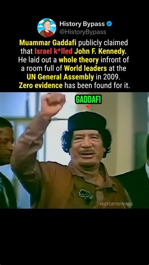 What Gaddafi Claimed About JFK #shorts