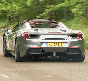 Ferrari 488 Spider with Akrapovic Exhaust - LOUD Accelerations & Downshifts ! | ExoticCarspotters