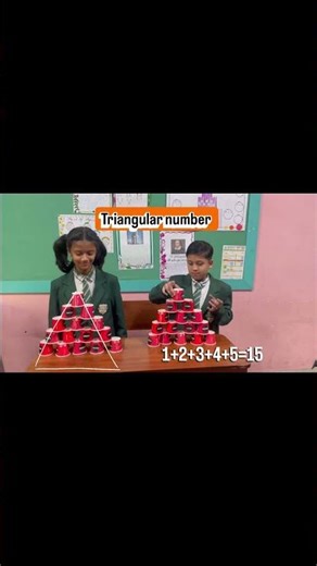 Triangular Numbers Activity✨✨//‪@ROCKFORDINTERNATIONALSCHOOLHIS‬
