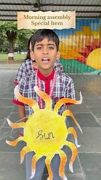 Morning assembly special item | Activity based on Solar System | KVS | #morningassembly #kvs