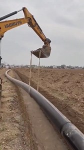 How to easily move a pipe with the help of the excavator | How It’s Made