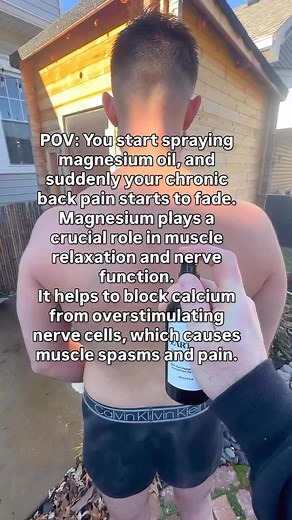 This is true because magnesium oil can be helpful for healthy muscle and nerve function! It can help muscles relax by blocking calcium from continuously stimulating nerve cells, which can otherwise lead to spasms, tightness, and chronic pain. When you apply magnesium oil topically, it may absorb through the skin and help replenish magnesium levels in localized areas, especially if you're deficient. This can result in reduced nerve irritation and muscle tension, making it feel like your pain is q