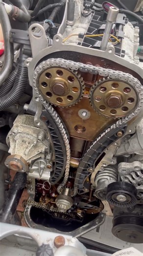 Crank no start,P0016, chain replacement #car #mechanic #shortvideo #shorts #short