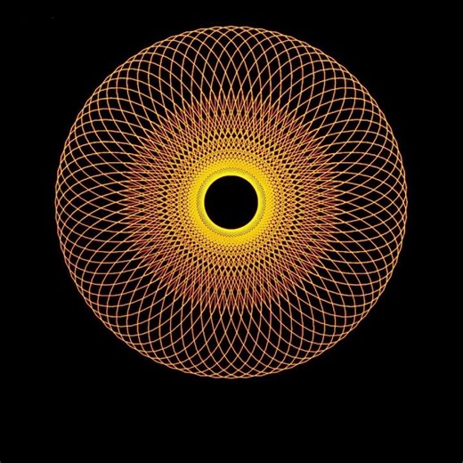 Spirograph - animation 51 sunny day