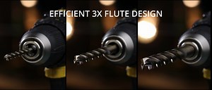 Lichamp 1/2" HSS Cobalt Drill Bits 5PCS with Three Flute for Hard Metal, Hardened Stainless Steel and Cast Iron