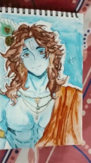 drawing of krishna