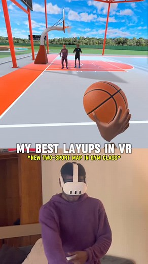 2.8M views · 34K reactions | My best layups in vr basketball #vrbaseball #baseball #gymclassvr #gymclassvrcommunity #pitcher #homerun #baseball #vrbasketball #basketball #vr #basketball #sportsgaming #metaquest | Gym Class VR | Facebook