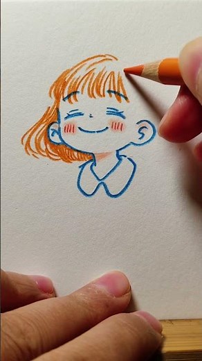 how to draw Colorful Art Girl Drawing | Creative Rainbow Portrait Sketch pencil art