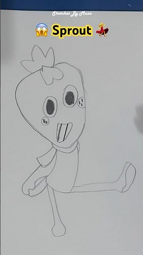 How to Draw Sprout From Dandy’s World 💃 #trending #viral #shorts