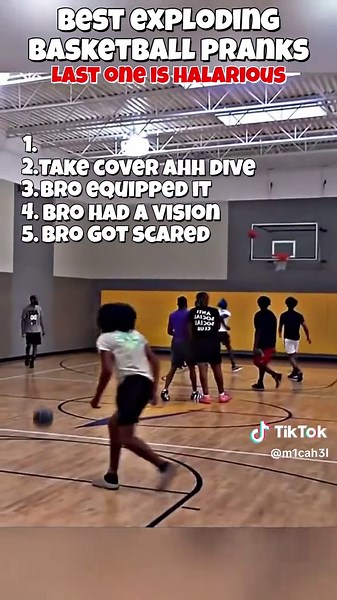 Best exploding basketball pranks #fyp #funny #viral #top5 #basketball #prankvideo #explodingbasketball