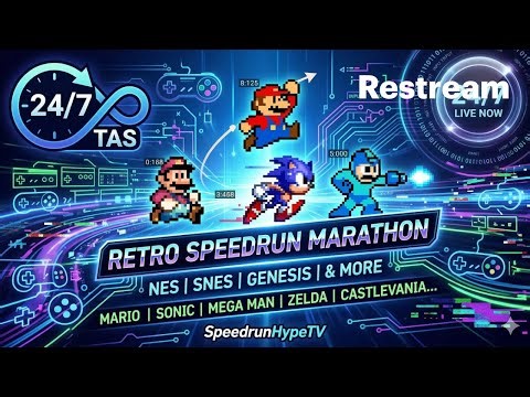 ⚡ 24/7 Tool-Assisted Speedruns | Relive the Classics in Record Time!