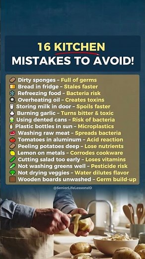 Kitchen Mistakes Seniors Should Avoid After 60