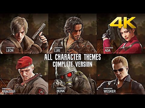 Resident Evil 4 Remake - The Mercenaries | All Character Themes Complete Version HQ [4K] Ultra HD