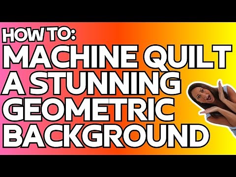 How to Machine Quilt a Geometric Background Filler – Perfect for All-Over Designs!