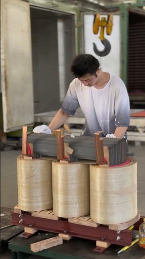 Oil-Immersed Transformer Core Lamination Insertion | Precision Assembly Process