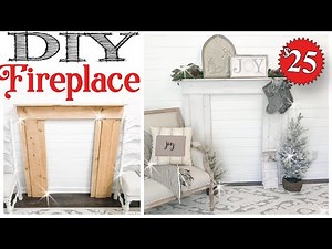 DIY Fireplace in a DAY! 🎄 DIY CHRISTMAS HOME DECOR!