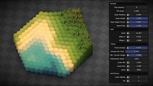 Geometry nodes hexagon map generator