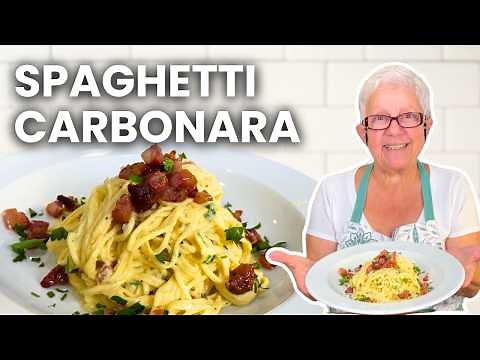 Easy Authentic Italian Spaghetti Carbonara from Scratch Recipe
