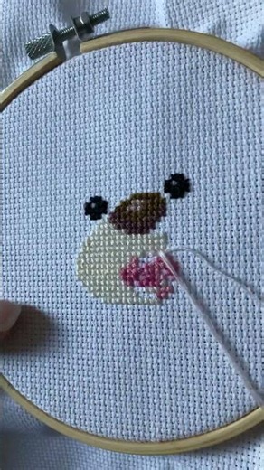 #crossstitch #crossstitch #diy #embroidery #pillow