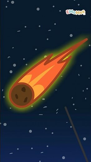 The Secret Of The Comet's Tail ☄️| EMoMee #space #educational #shorts #kids