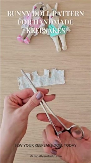 Mini Bunny Doll PDF Pattern with Outfit & Chicken Beanbag Sewing Tutorial