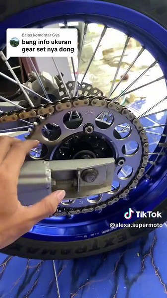 Ukuran Gear Set untuk Kawasaki KLX Supermoto