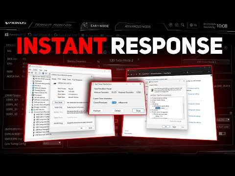 Fix Input Lag & Make Your Game Feel Instant – Timer Resolution + Windows Tweaks