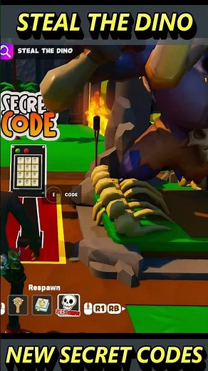 STEAL THE DINO -NEW SECRET CODES - FORTNITE CREATIVE