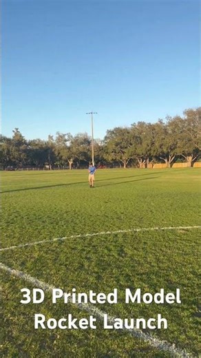 3D Printed Model Rocket Launch