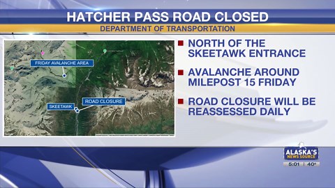 Weather impacting Alaska’s roads, closures continue