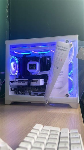 My new PC rtx 5060 ryzen 7 7700 deepcool lm360 wh