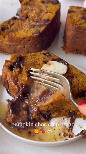 Comment RECIPE for the full recipe! This Pumpkin Chocolate Chip Bread is soft, fluffy, warmly spiced and incredibly delicious! The pumpkin and chocolate combination is crave worthy. This bread comes together quickly and easily in one mixing bowl. Only 45 minutes total! This delicious bread is great for the fall season for breakfast, brunch or dessert! ▢ pumpkin purée ▢ coconut sugar or brown sugar ▢ eggs ▢ coconut oil ▢ vanilla extract ▢ gluten free flour ▢ baking soda ▢ baking powder ▢ pumpkin 