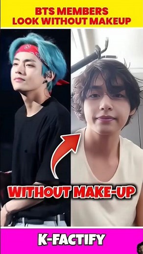 BTS Members Without Makeup 😱 #bts #jhop #btsarmy #kpop #facts #jin #jungkook