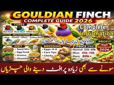 Gouldian Finch Complete Information 2026 | Seed Mix & Breeding Tips Male Female | Business Plan 2026