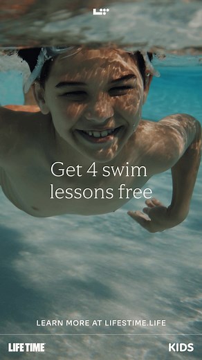 New members receive four complimentary swim lessons for children with a Junior Membership. See site for details* | LifeTime.Life