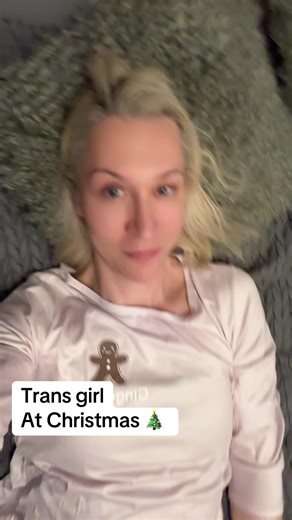 Trans Girl Celebrates Christmas with Joyful Cheer
