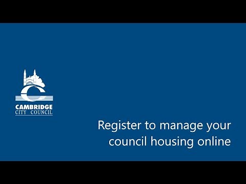 Register to manage your council housing online