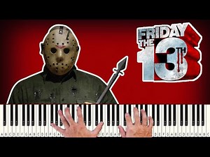 Friday The 13th Main Theme - PIANO TUTORIAL