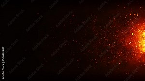 red fire flares effects background. video 4k