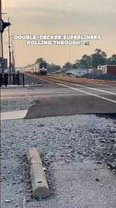 Beautiful Trackside View of Amtrak Superliners in Motion #shorts