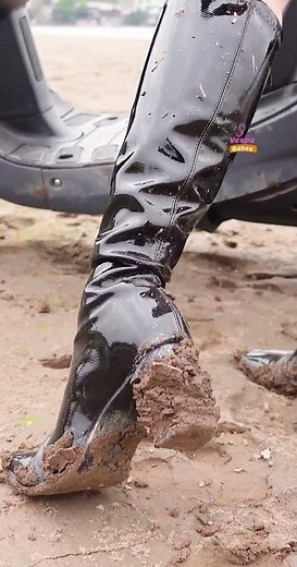 She Escaped the Mud… But Look at Her Boots 😳