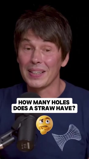 How many holes does a straw have? This video features an AI-generated voice for storytelling and educational purposes. It is not the real Brian Cox. #mindblown #science #tiktokviral #straw #hole